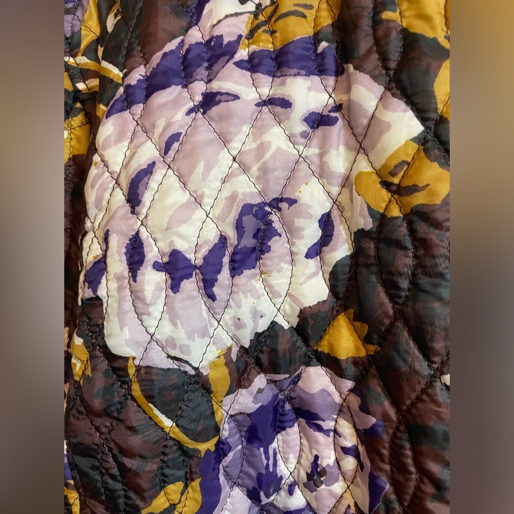 Lands’ End Women XL 18 Primaloft Floral Jacket Lightweight Coat Quilted - Picture 5 of 7